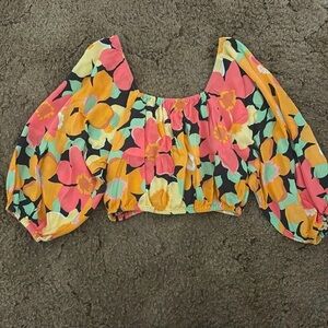 BillaBong Floral Crop Top